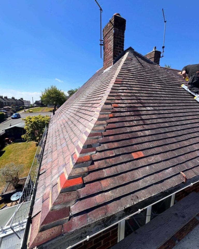 Complete bonnet repointing job complete in Belper by Holt Roofing Ltd