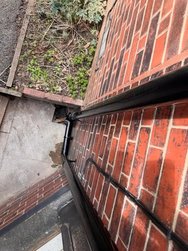 Downpipes and drainage system installed on bay window in Loscoe, Derbyshire